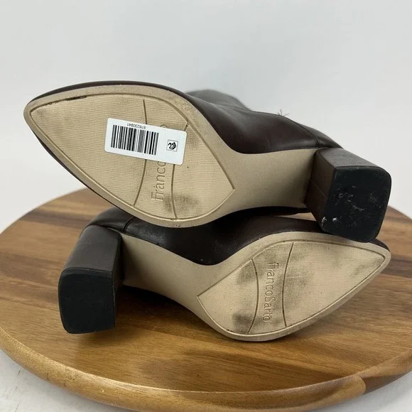 Womens Franco Sarto Kathrine Dark Brown Faux Leather Riding Boots Size 6 M WC - Picture 9 of 10